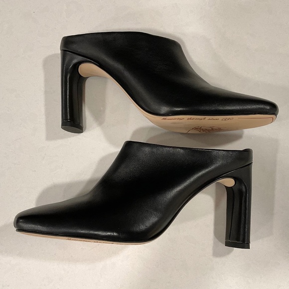 SARTO Franco Sarto Flexa Leather Slide Mules Black Size 7.5 NWOT - Picture 5 of 8